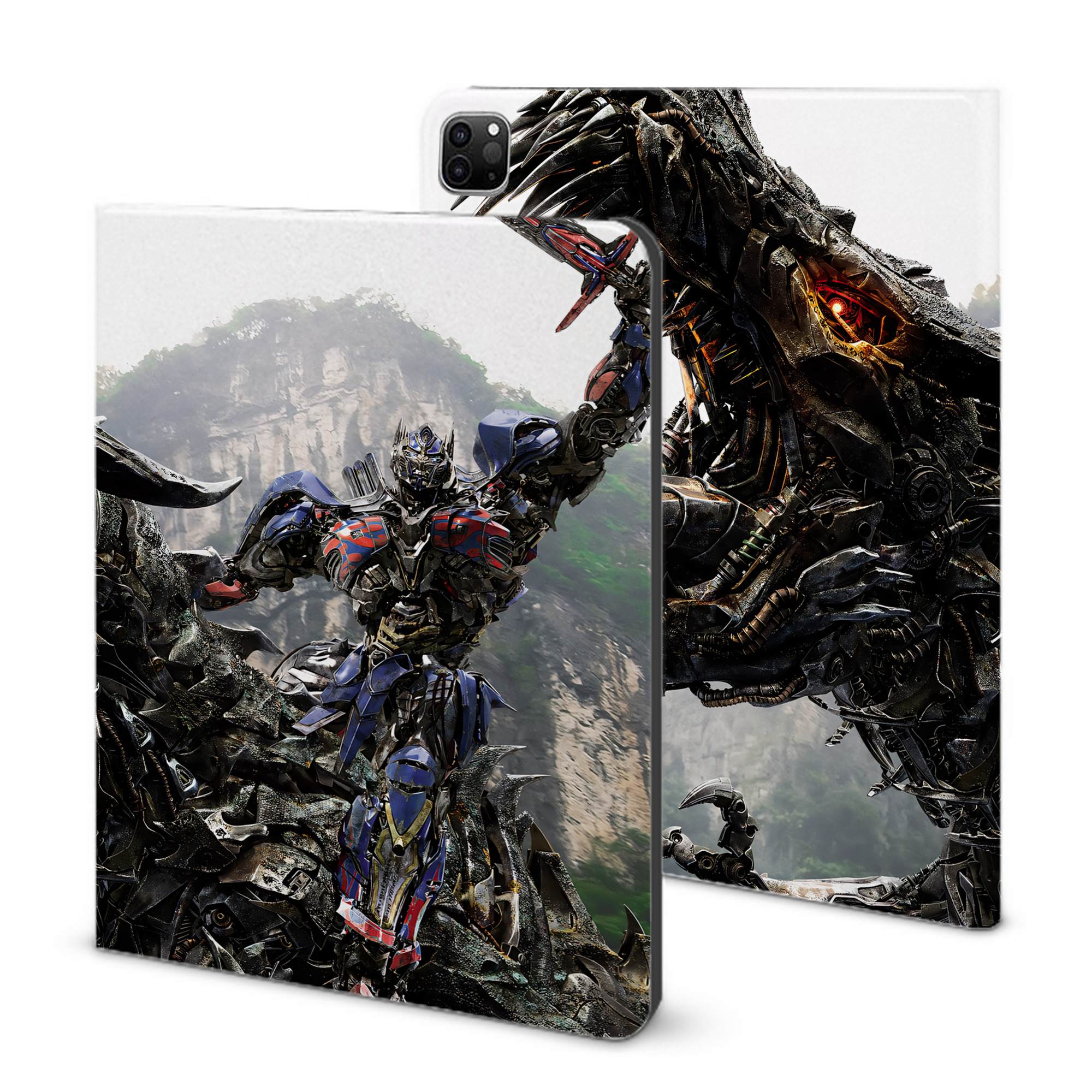 （画像用） Transformers トランスフォーマー IPad ケース ブック型 PUレザー TPU 耐衝撃 軽量 薄型 ペン収納なし 全面保護 IPad 各モデル対応